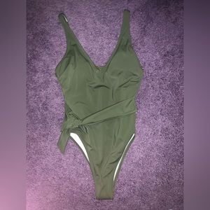 Olive Green Bathing Suit - One Piece